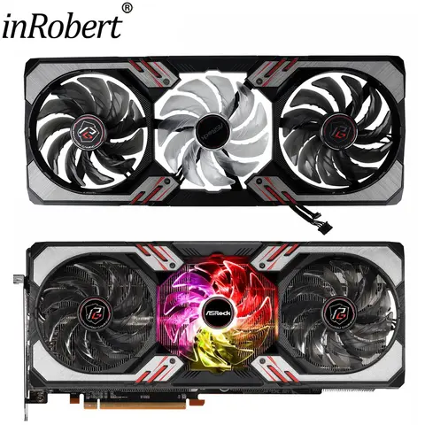 New Cooling Fan Case Replacement For Asrock AMD Radeon RX 6800 6900 6950 XT Phantom Gaming Cooler Fan with case and RGB