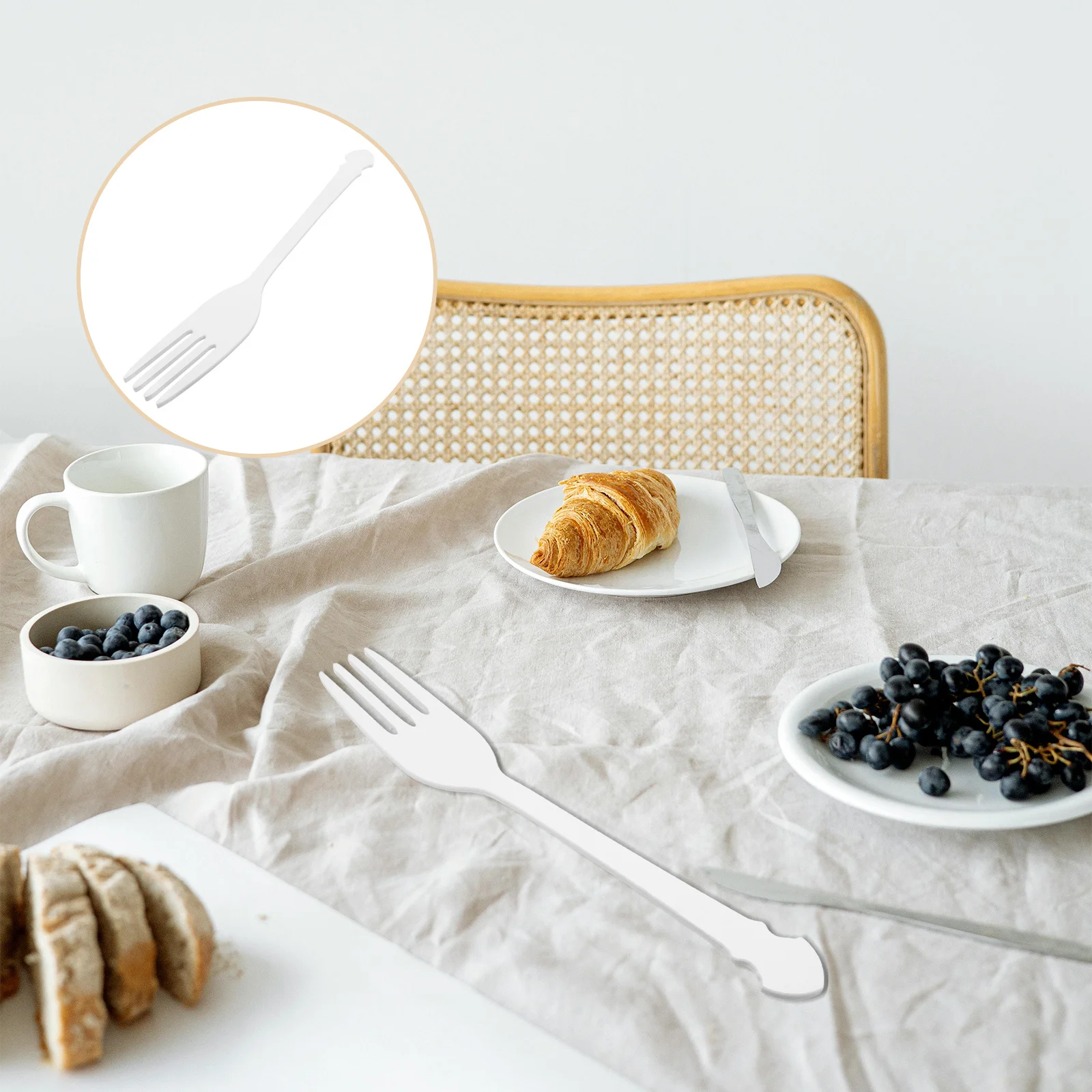 

50Cm Giant Fork Prop Large Plastic Funny Decorative Fork for Photo Props Stage Prank Accessory Oversized Utensil