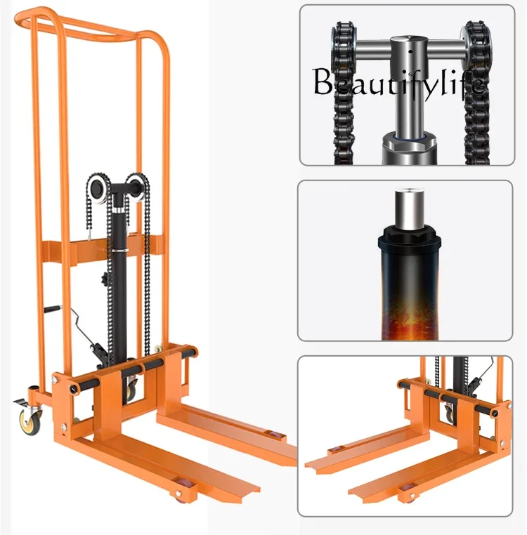 

Hydraulic Forklift Unloading Lift Truck Small Household Truck