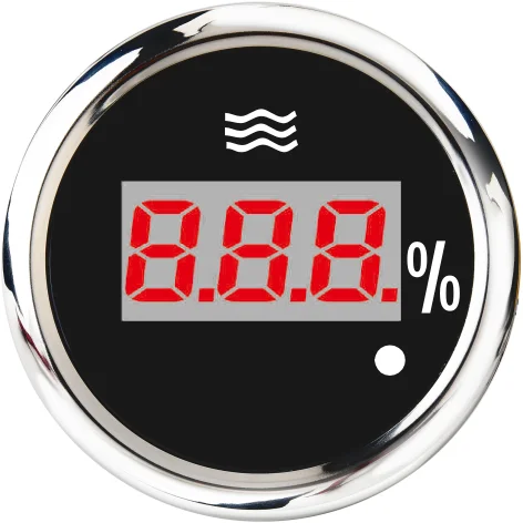 CustomWaterproof 52mm Digitalanzeige Auto Boot Kraftstoffstandsanzeige mit Alarm 0-190 Ohm 240-33 Ohm Kraftstoffstandsensor Öltankanzeige