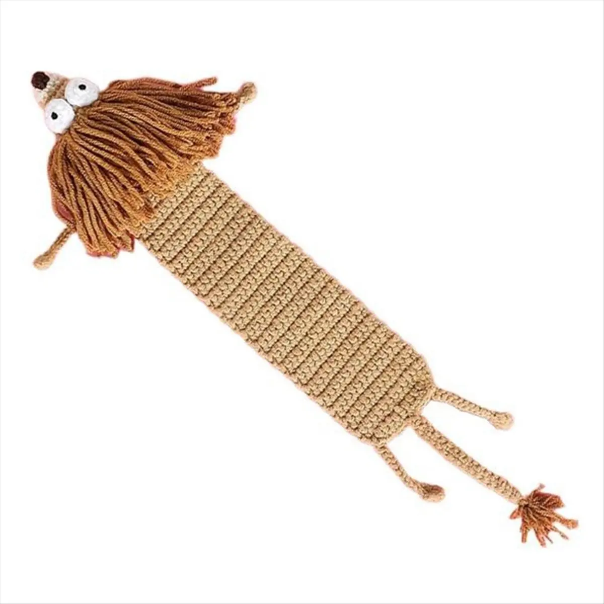N82R 3D Animal Cartoon Bookmark Crochet Handmade Bookmark Children Student Cute Book Clip Pendant A view 3