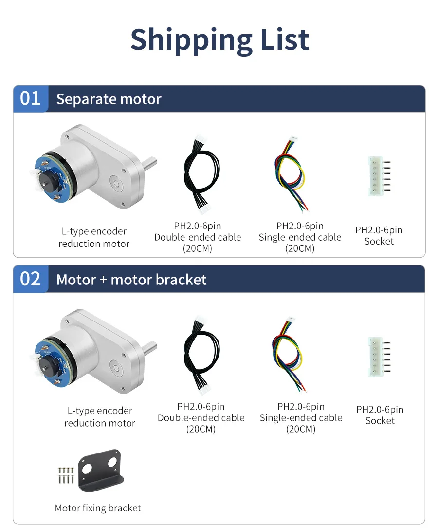 Yahboom DC-Untersetzungsmotor Hall-Encoder L-Typ mit Ganzmetallgetriebe Bessere magnetische Anti-Interferenz für Roboter-Auto-Chassis-Kit – Detail 25