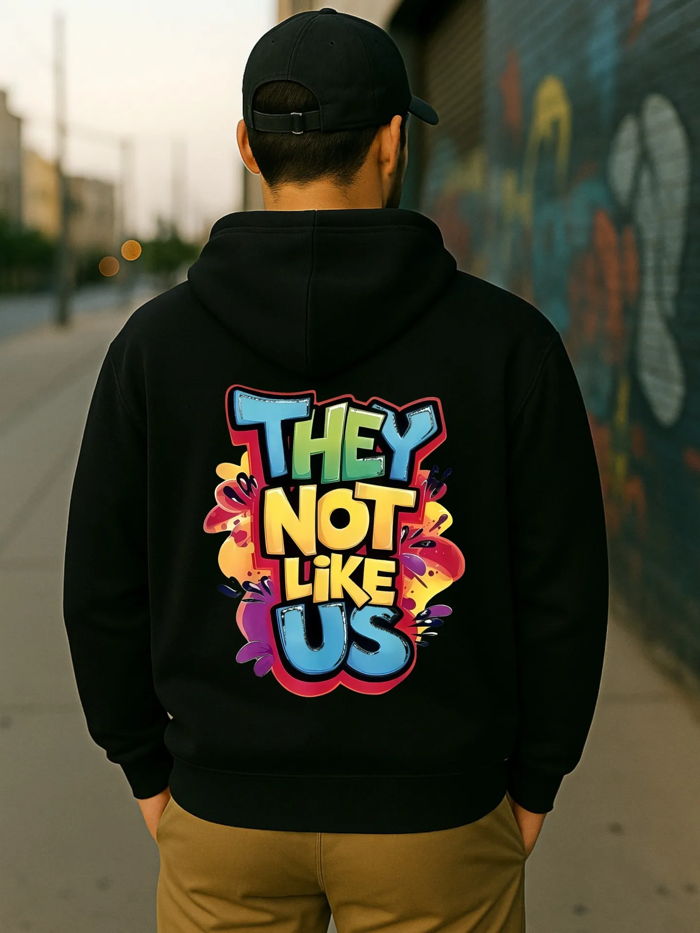 هوديي جرافيك للرجال، طباعة كرتونية، نمط كاجوال، قماش صوف، للرجال، للارتداء اليومي