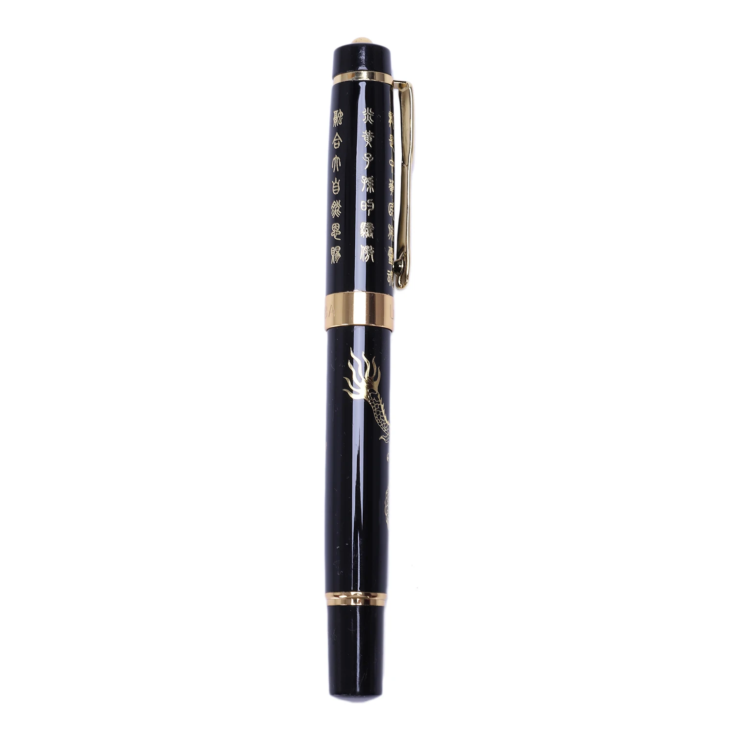 LUOSHI Ballpoint pen 818 with the Chinese Dragon pattern pen - black