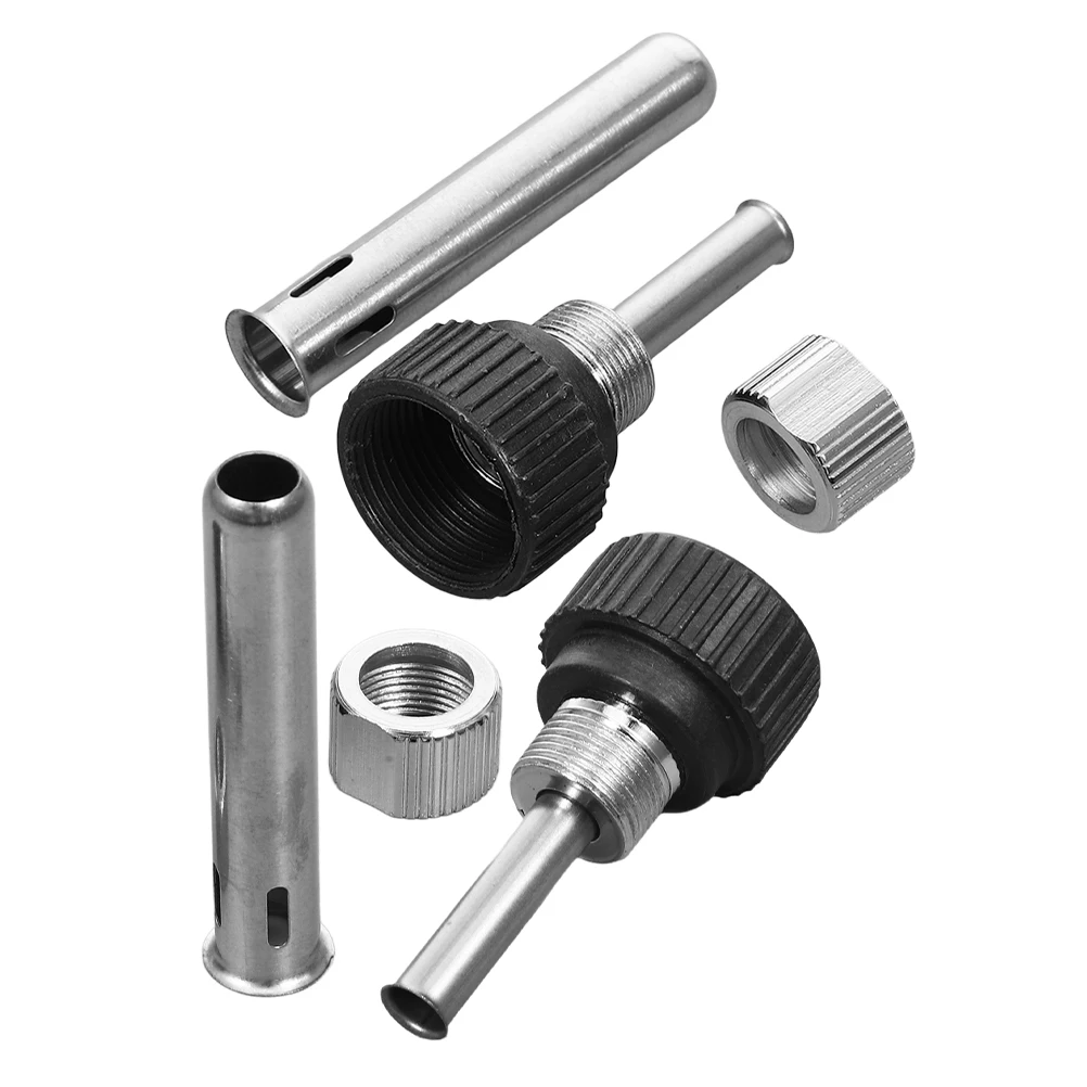 

6pcs Soldering Iron Sleeve Stainless Steel Durable Replacement Great Fit Easy Installation Compatible With Various Models