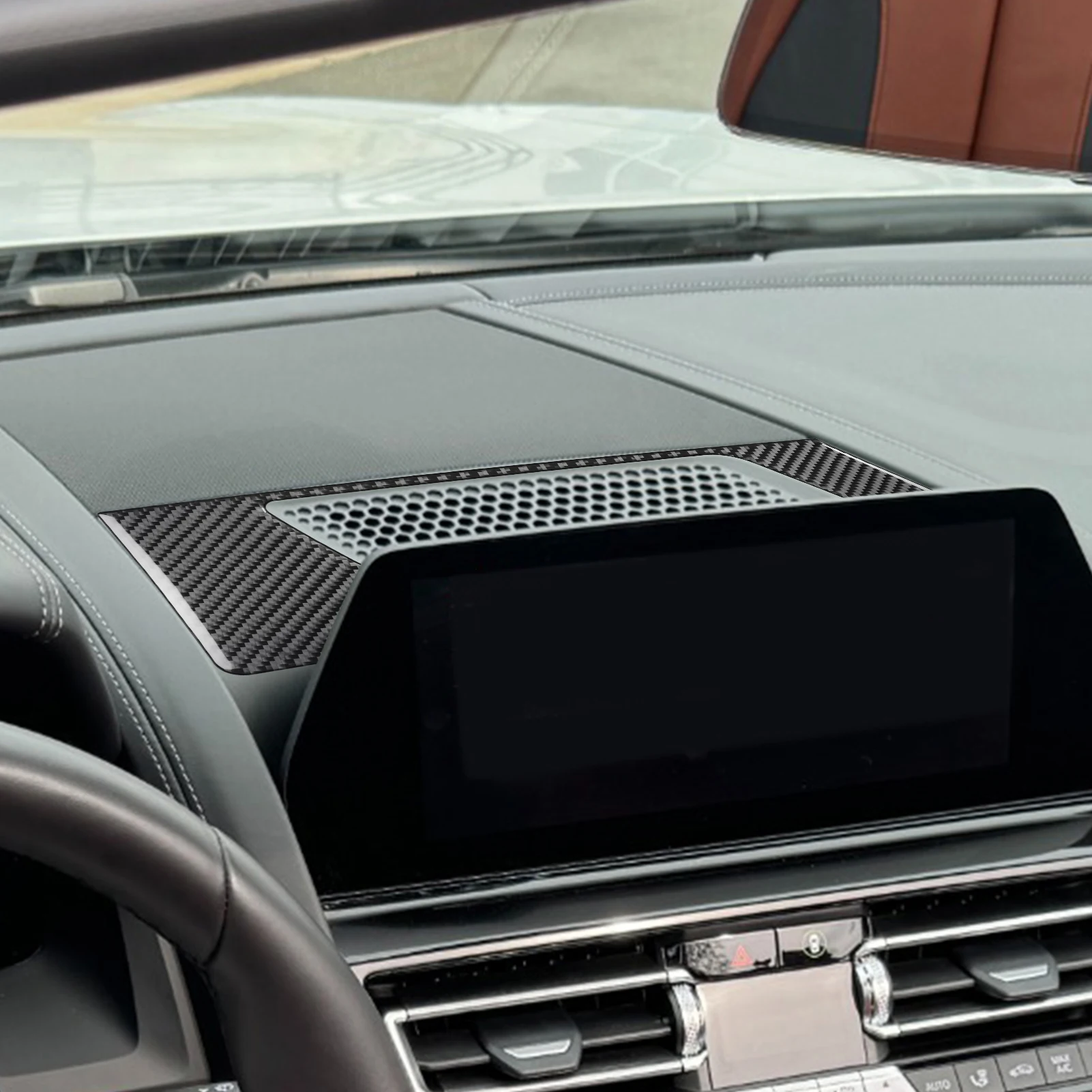

Накладка на приборную панель из углеродного волокна для BMW 8 серии G14 G15 G16 2019-2023, автомобильные аксессуары