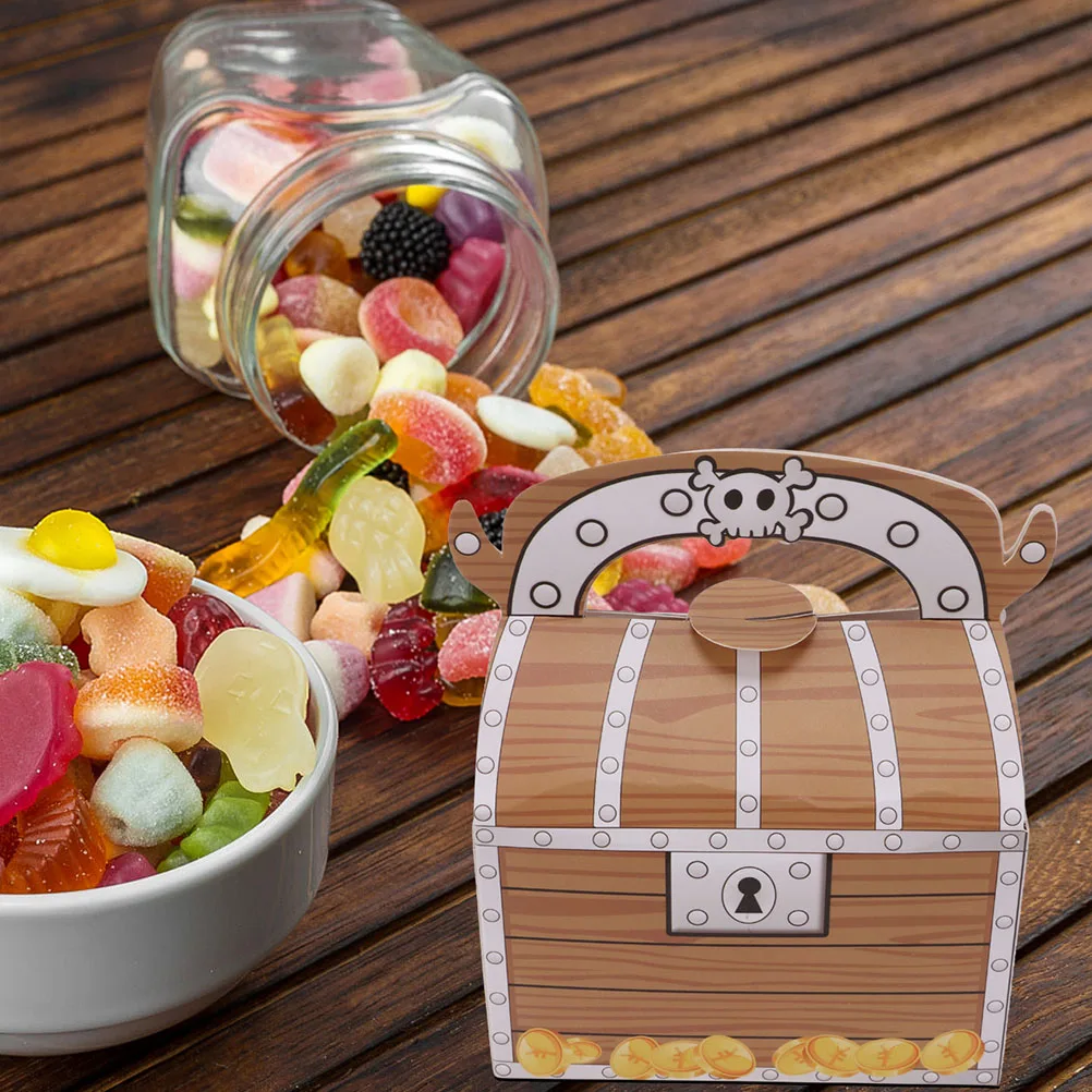

8Pcs Unique Treasure Gift Boxes Compact Candy Storage Boxes Perfect For Chocolate Cookies And Small Sweets Packaging