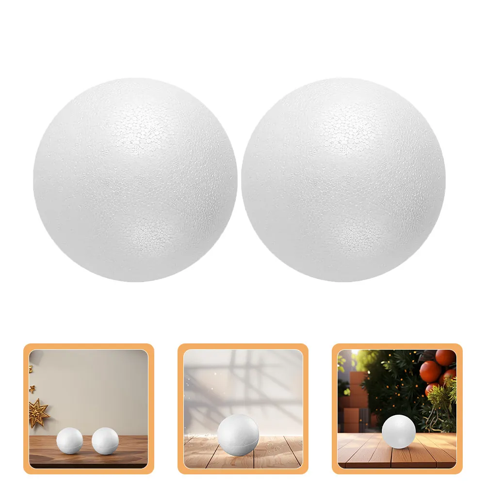 

12Pcs Foam Balls White Polystyrene Smooth Round Balls for Crafts DIY School Projects Christmas Decorations Ornamental Sphere