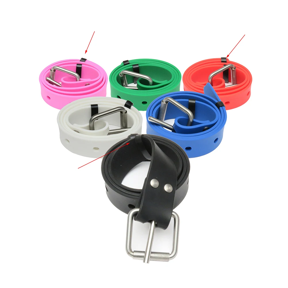 Diving Backplate Strap 6pcs Soft Rubber Loops for Securing Harness Webbing Great for Weight Belt Tank Strap and More!