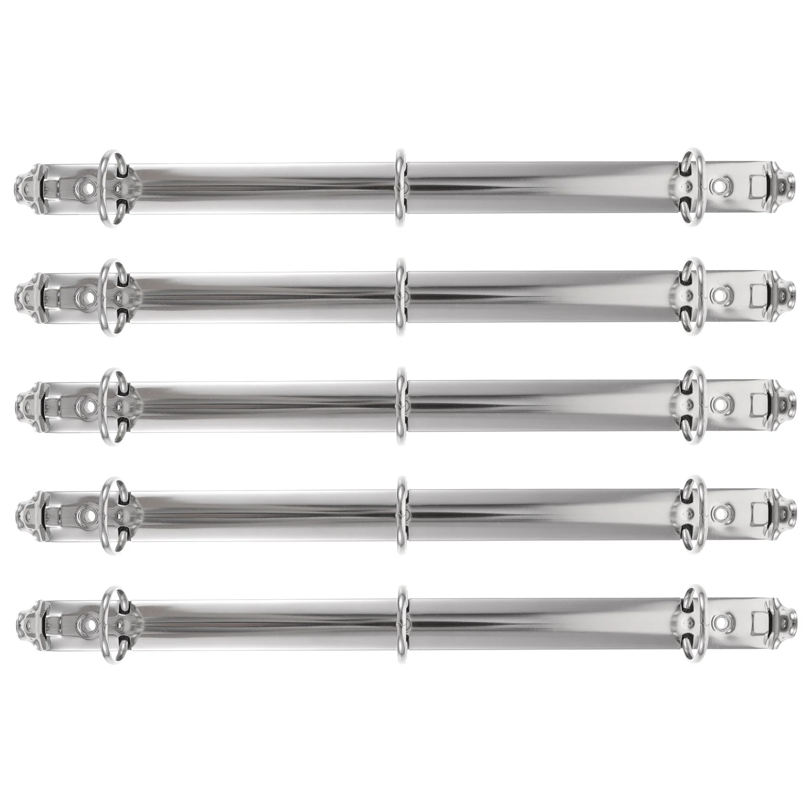 

5pcs 3-Ring Mechanism Metal For Planner Notebook Loose Leaf Binder Replacement Diy Stationery File Binder Office Accessories