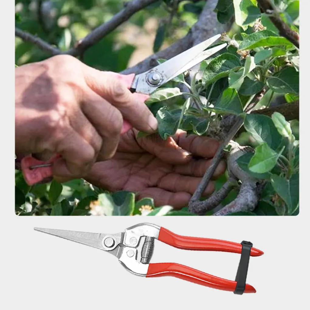 Stainless Steel Rust-Resistant Garden Shears - Pruning Tool For Trees Lightweight Easy To Use Garden Scissors Hand Tools