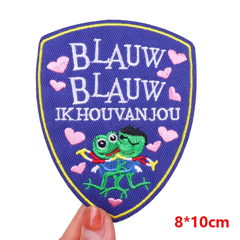Hot Nederland Carnaval Patch Uniform Jeans Hoeden Geborduurd DIY Nederland Oeteldonk Emblem Patch Ijzer Op Patches Voor Kleding