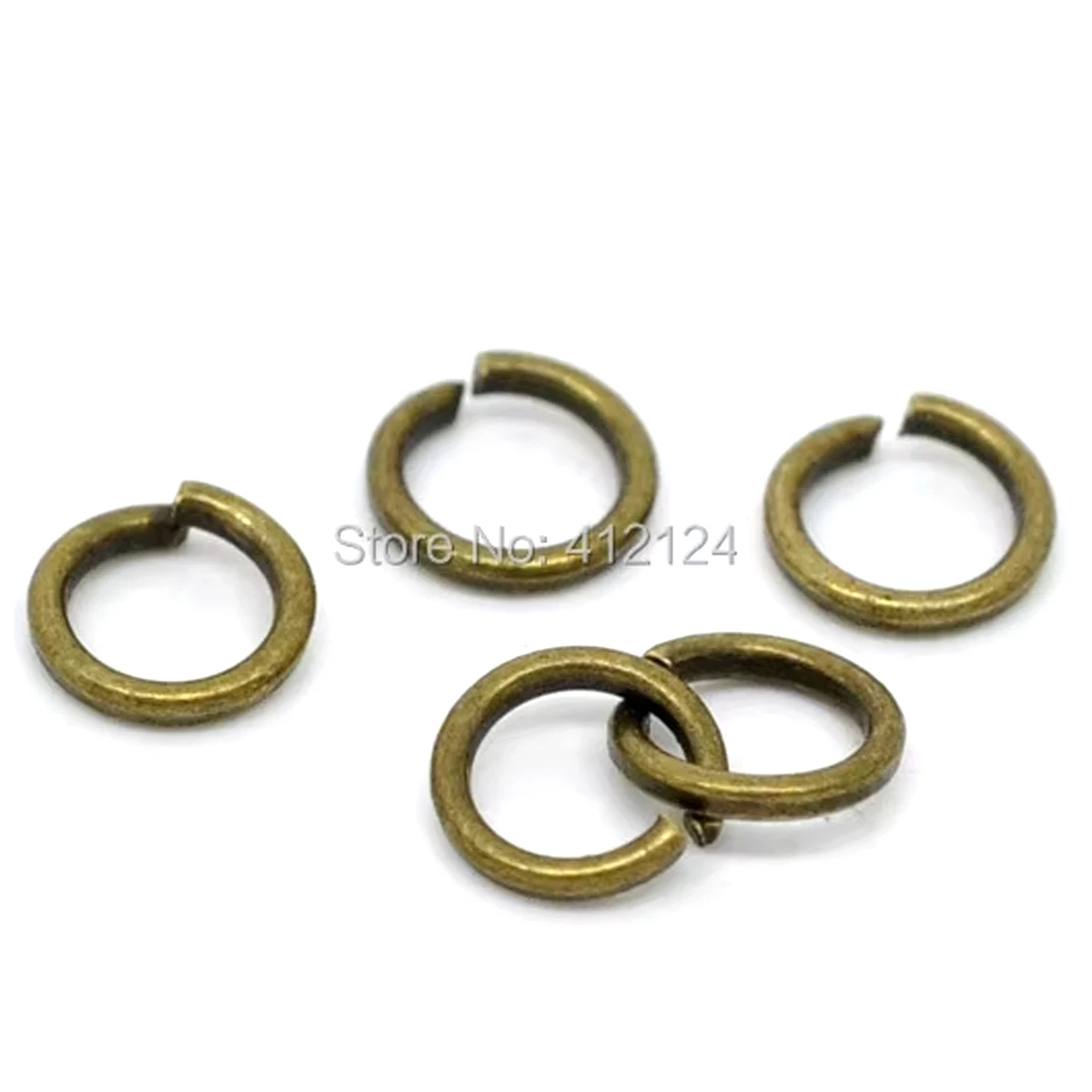 

25000Pcs Bronze Tone Alloy Round Open Jump Rings Charms 5x0.8mm