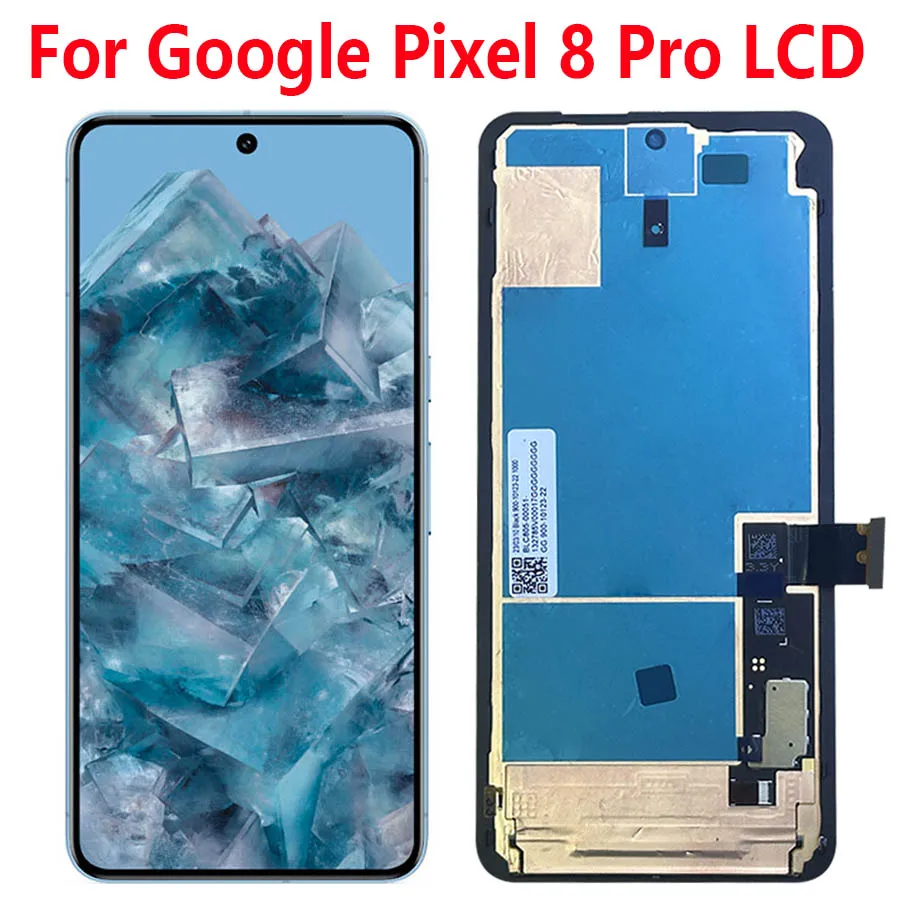 

Для Google Pixel 8 Pro GC3VE, G1MNW ЖК-дисплей, дигитайзер сенсорного экрана в сборе, замена для Google Pixel 8 Pro с рамкой