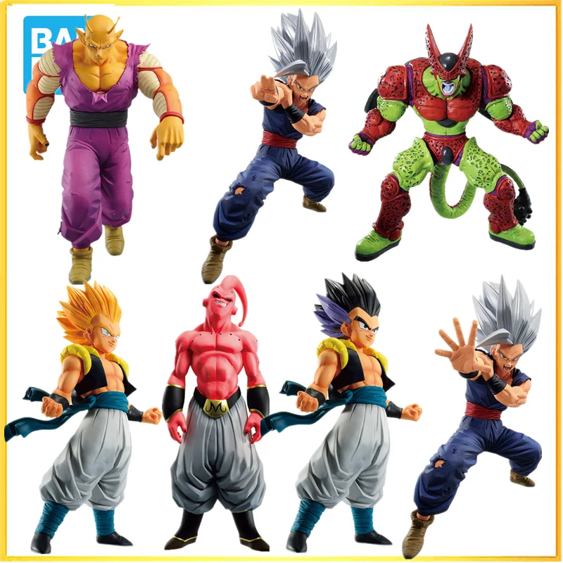 In stock Bandai original Ichiban KUJI Anime Dragon Ball Gohan Piccolo Cell Seru Gotenks Majin Buu Action Figure Model Toys