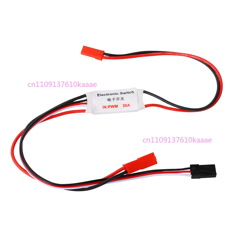 

Model aircraft remote control electronic switch 30A high current 3.7V-27V motor water pump drone model control switch