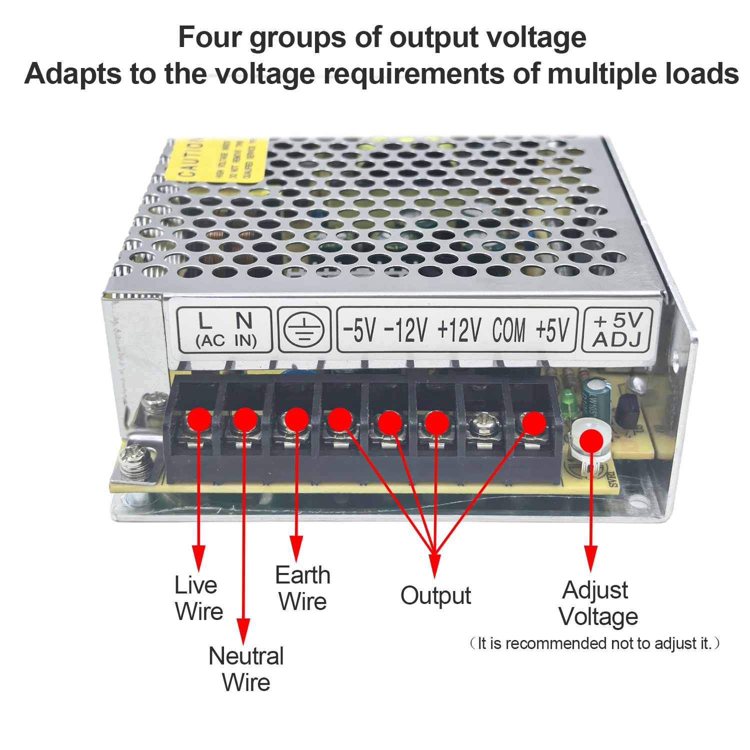 Q-60A/B/C 5V 12V 24V 15V Quad - Smps Power Supply ulasan dan harga