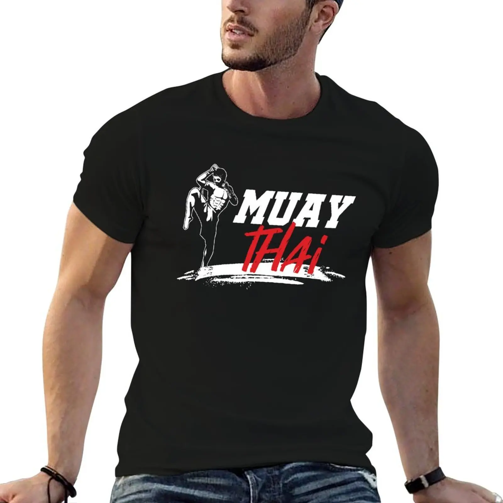 Fighter Muay Thai Martial Arts Sports MMA Thailand Boxing T-Shirt Funny t-shirts funny shirt cotton compression shirt men