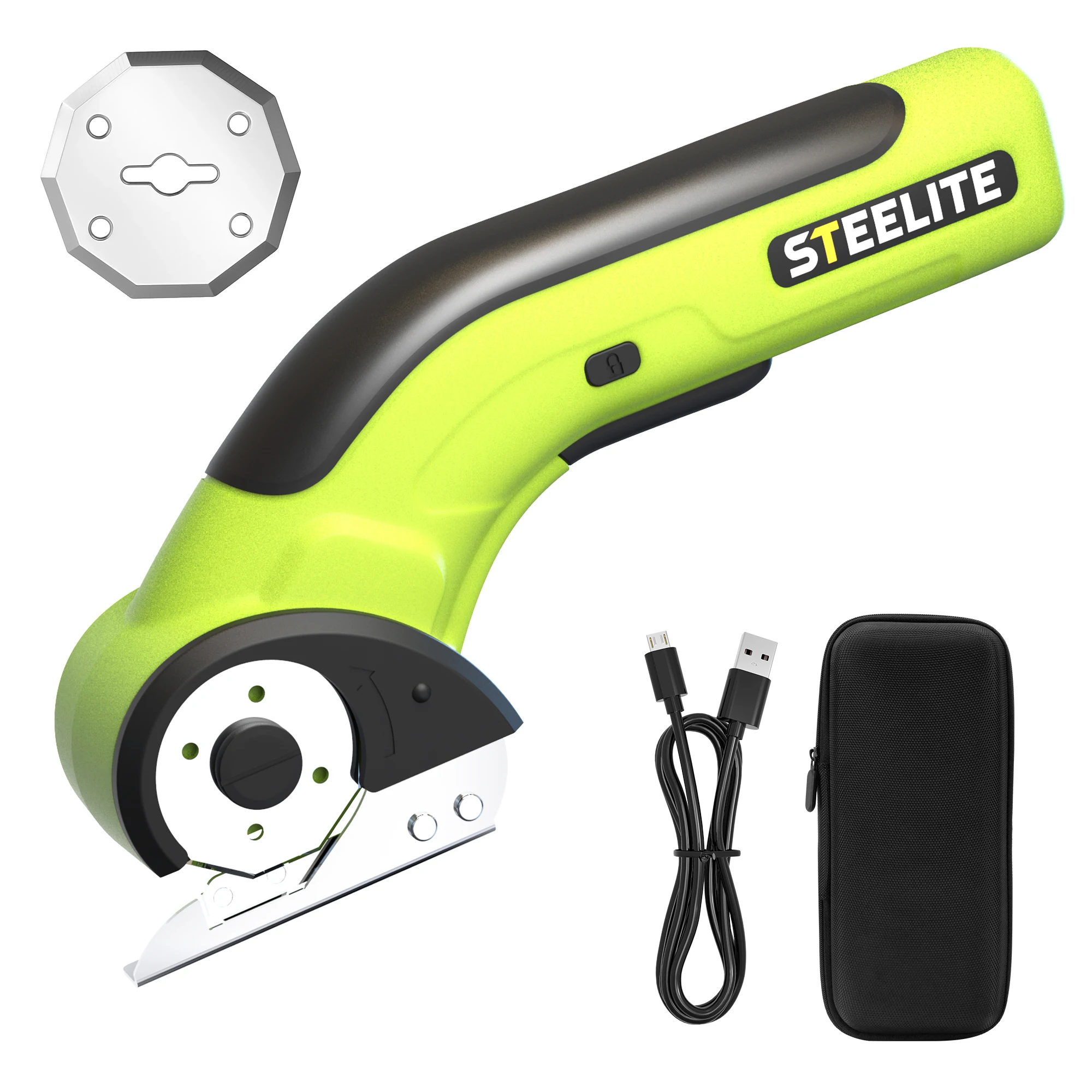 

Беспроводные электрические ножницы Deli Steelite, перезаряжаемые 4 В со сменным лезвием и сумкой для многоматериальной резки