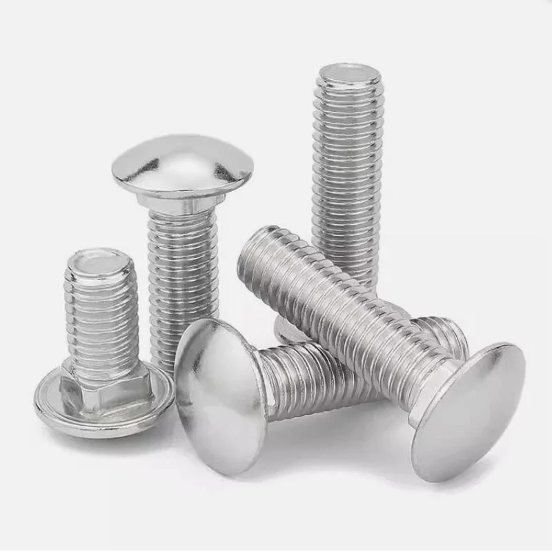 

1-20pcs Carriage Bolt Truss Round Head Square Neck Screw M4 M5 M6 M8 M10 M12 304 Stainless Steel Length 10mm To 100mm