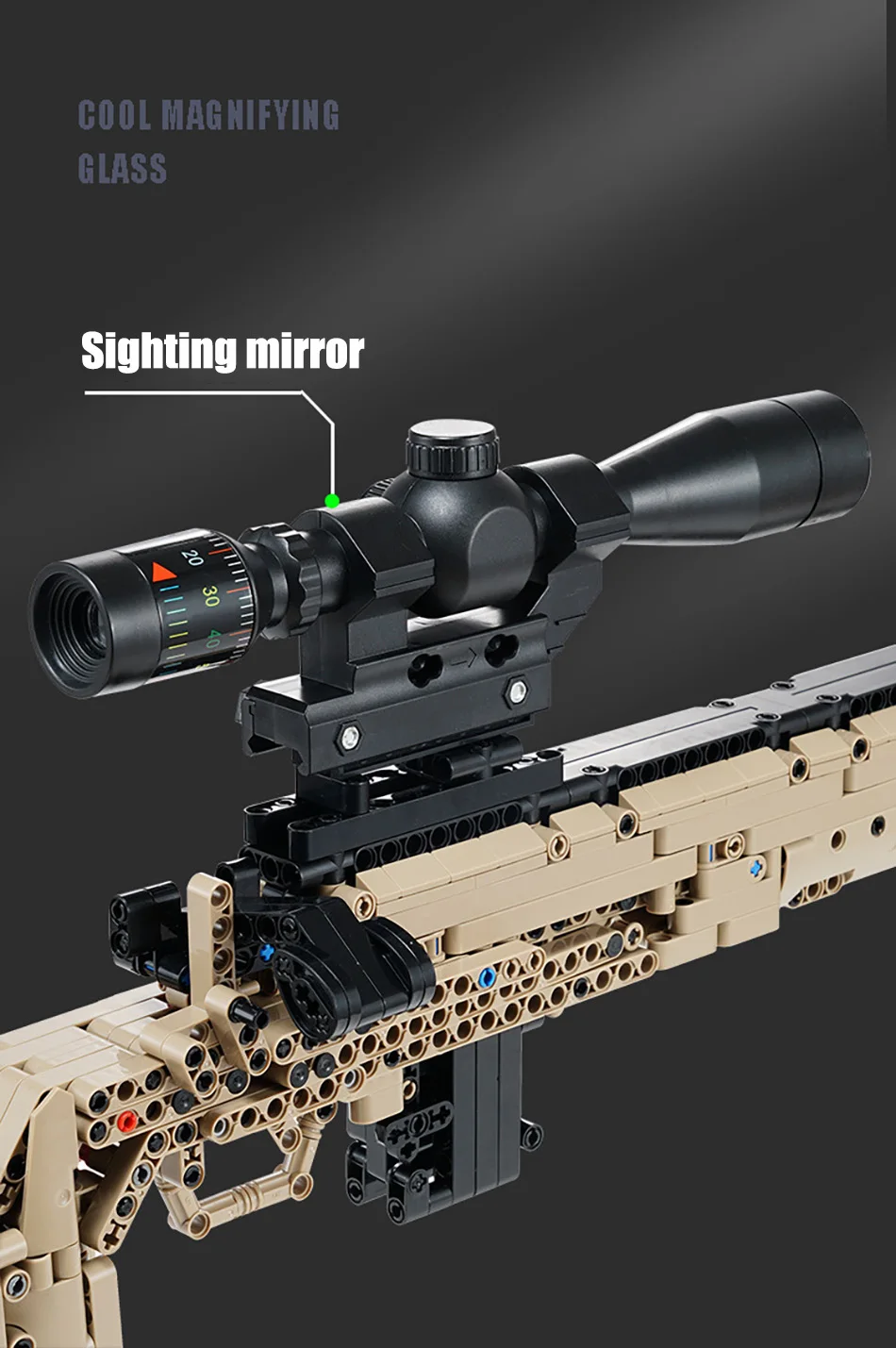 Militär-Gewehr MK14 Kampfgefeuerwaffe Armee M24 Scharfschützengewehr Modellbausatz Bausteine Spielzeug für Kinder Jungen Geschenke – Detail 16