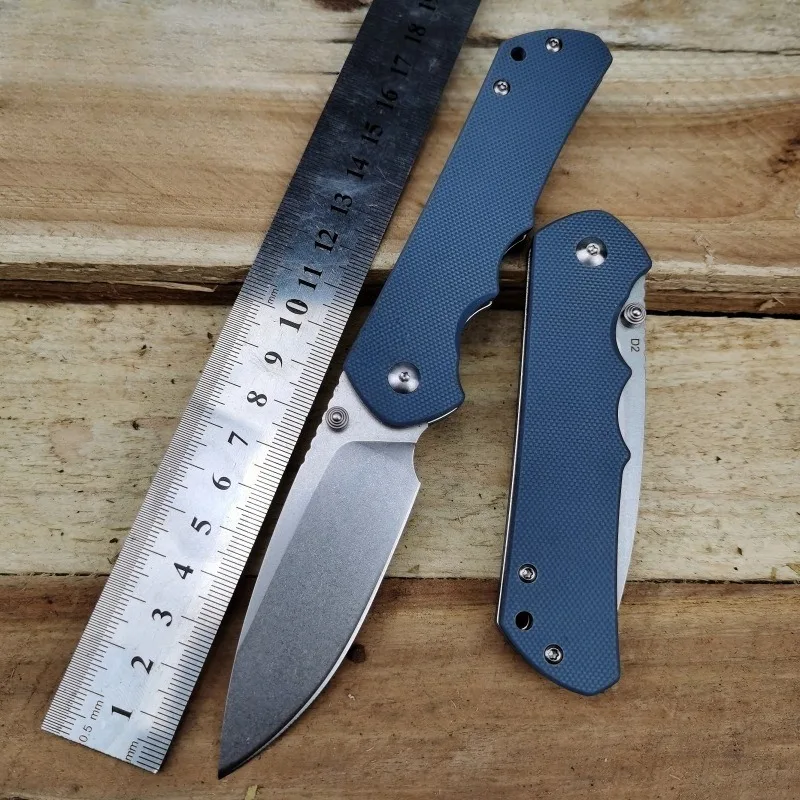 

New Pocket Folding Camping Knife D2 Blade G10 Handle Survival Hunting Tactical Knives Outdoor Practical Fruit Knife EDC Tools