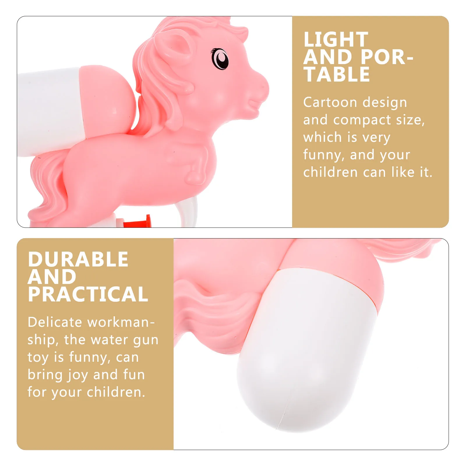 

4 pcs Unicorn Water Toys Kids Bright Color Cute Animal Plastic Party Favors Summer Beach Outdoor Activities Water