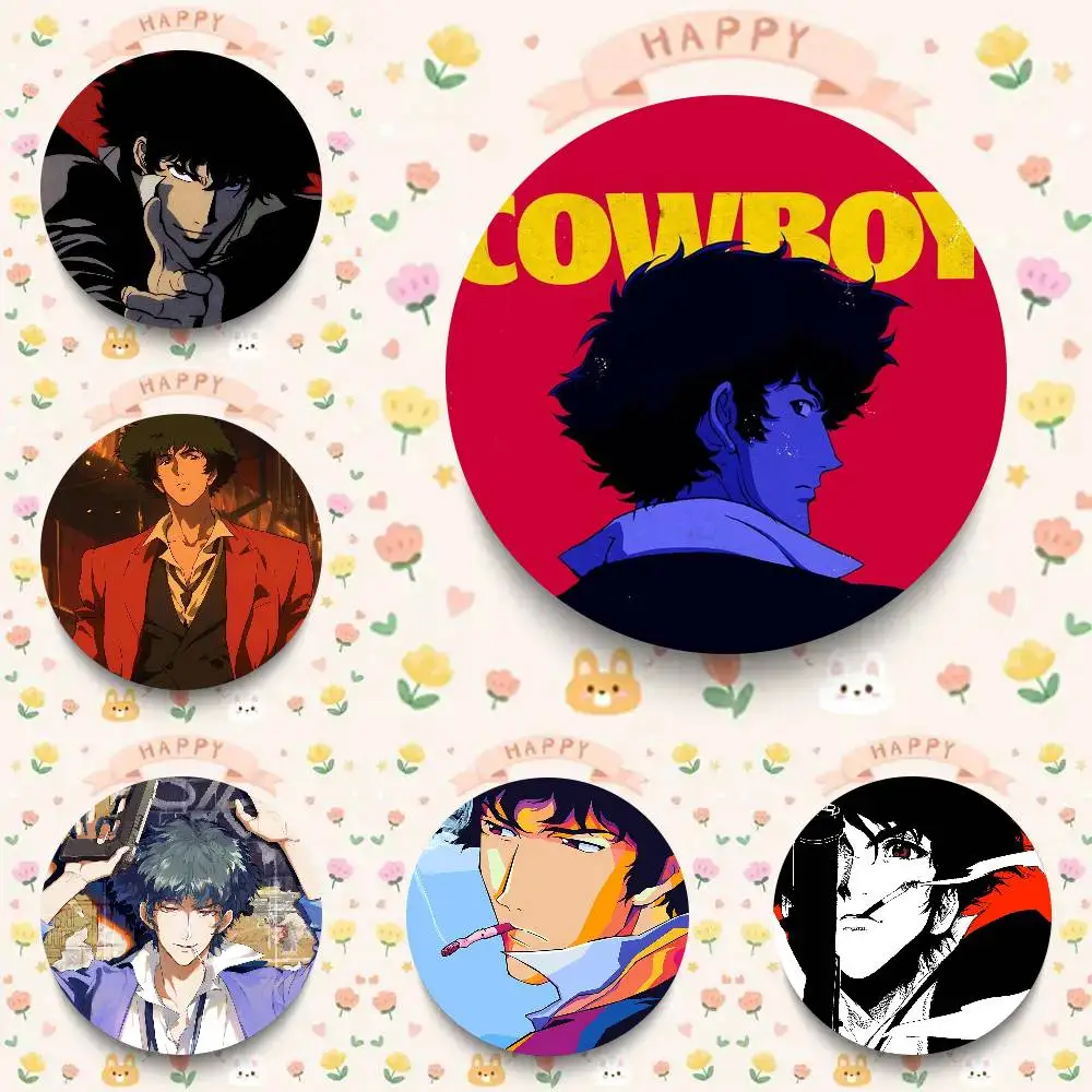 Animation C-Cowboy B-Bebop Spike Pins Brooch Cartoon Badge For Friend Backpack Clothes Collect Accessories Jewelry Gift