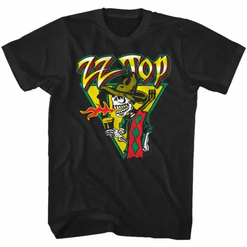 ZZ Top mescalero ปกอัลบั้มเสื้อยืดผู้ชายวงร็อคเสื้อยืดคอนเสิร์ตสด