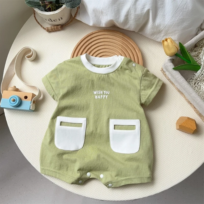 

Newborn Baby Clothes Jumpsuit Baby Short Sleeved Babies Girl Romper Baby Boy Clothes Babies Romper Ropa De Bebe Niño Ropa Bebe