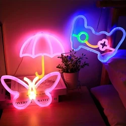 Double Sided Gamepad Neon Light Fashion Pendant Night Light Multipurpose Decorative Wall Mounted Light USB Powered