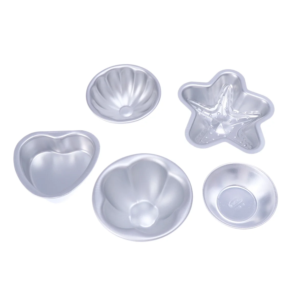 

12 шт., форма для соли для ванн, алюминиевый сплав, 3D инструмент для выпечки «сделай сам», прочные формы лепестков сердца для торта, пудинга, желе, десерта
