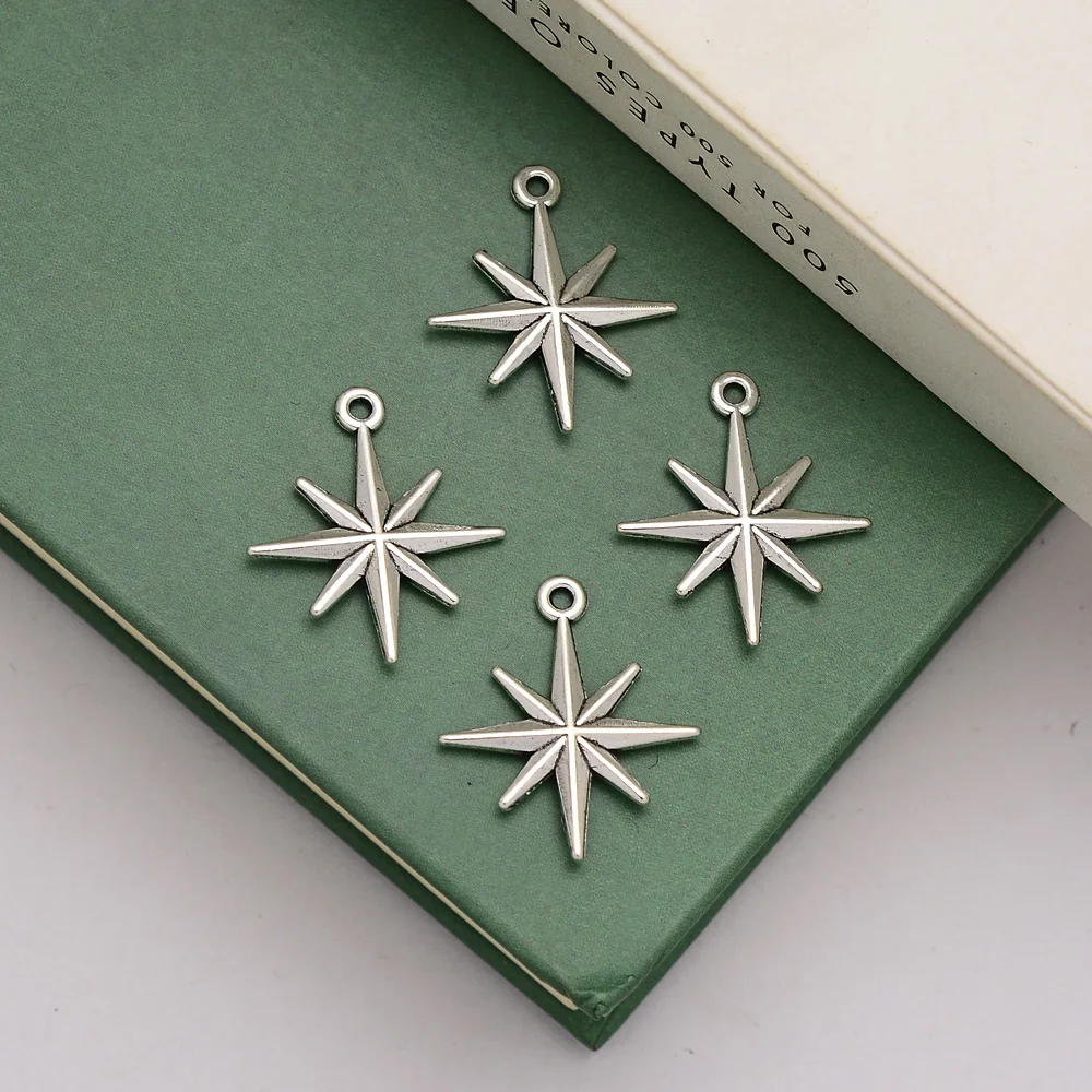 8-90pcs/lot Cute Astral Charms Mini Morning Star Pendants For DIY Jewelry Making Finding Supplies Accessories