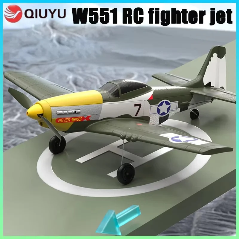 Baru W551 Empat Saluran Rc Pesawat Remote Control Mainan Pesawat Model Sayap Tetap Remote Control Aksi Anak-anak Mainan Liburan