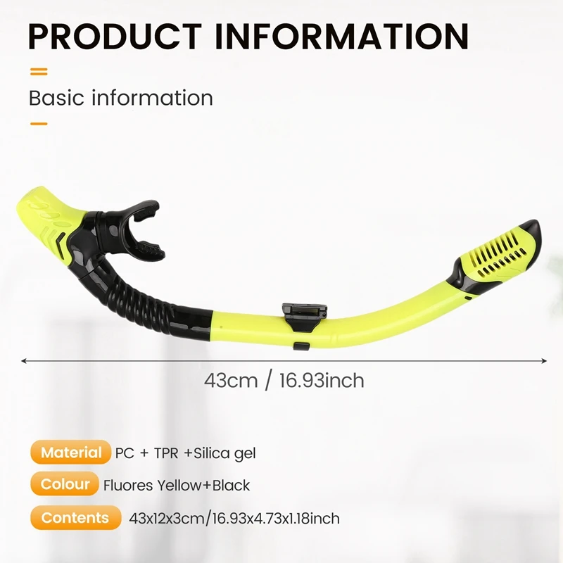 จัดส่งตลอด 24 ชั่วโมงท่อดําน้ําแห้ง Easy Breath ดําน้ํา Splash Guard วาล์วด้านบนว่ายน้ําใต้น้ําอุปกรณ์สําหรับผู้ใหญ่ผู้ชาย W