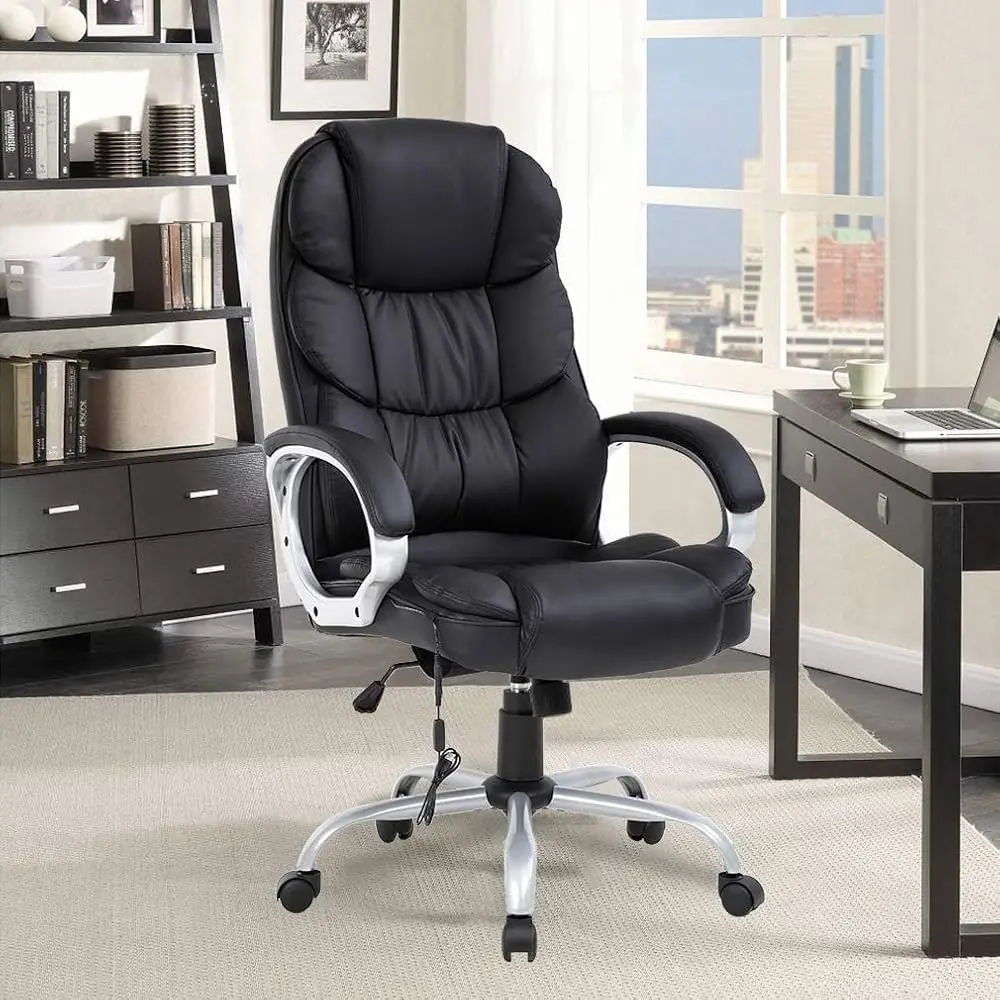 Home Office Chair Massage Computer Chair High Ba Executive Chair Ergonomic Desk Chair With Lumbar Support Armrest High Ba Task