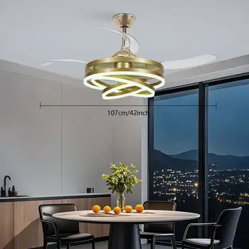 10 最佳銷售 帶燈和遙控器的吊扇 - №8