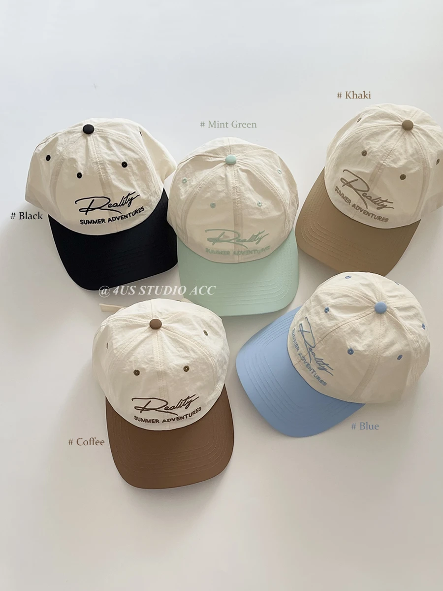 Quick-Drying Summer Outdoor Sun-Proof Baseball Cap for Women Korean Style Soft Top Embroidery Alphabet Peaked Cap Men