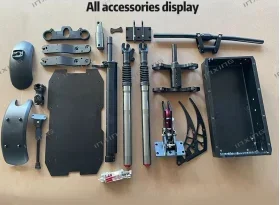 Acessórios de scooter elétrico de venda quente com pneus de 10/11 polegadas quadro de scooter elétrico
