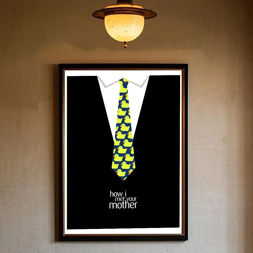 كيف قابلت والدتك ملصق HD الفن لزجة جدار مقاوم للماء غرفة المعيشة المنزلي غرفة نوم بار الديكور الجمالي