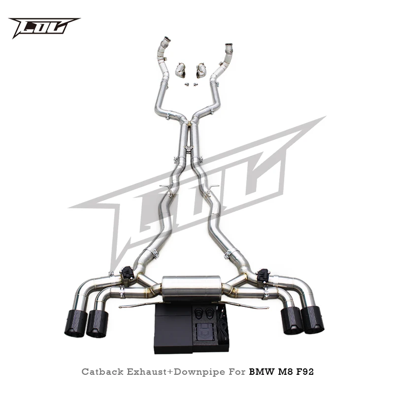 Factory Complete Exhaust System For BMW M8 Competition Coupe F92 4.4TT 2019-2024 Stainless Steel Valvetronic Exhaust Catback