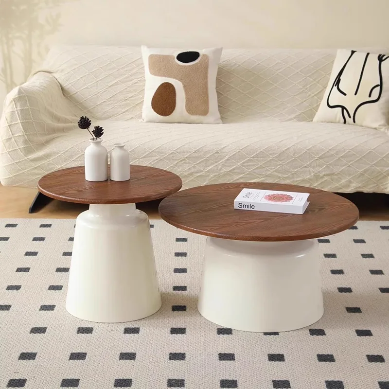 

Round Modern Coffee Table Luxury Style French Minimalist Aesthetic Coffee Table Beauty Simple Coffee Table Home Furniture