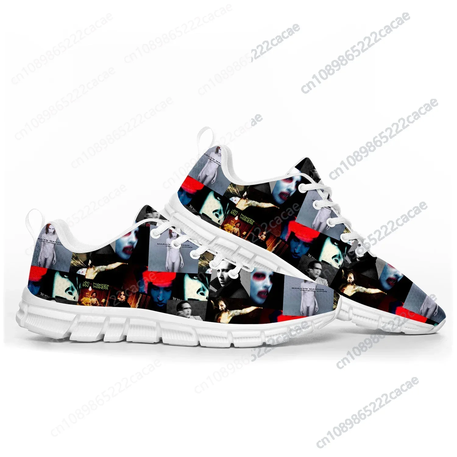 

Rock Band Music Singer Marilyn Manson Sports Shoes Mens Womens Teenager Kids Children Sneakers Custom High Quality Couple Shoes