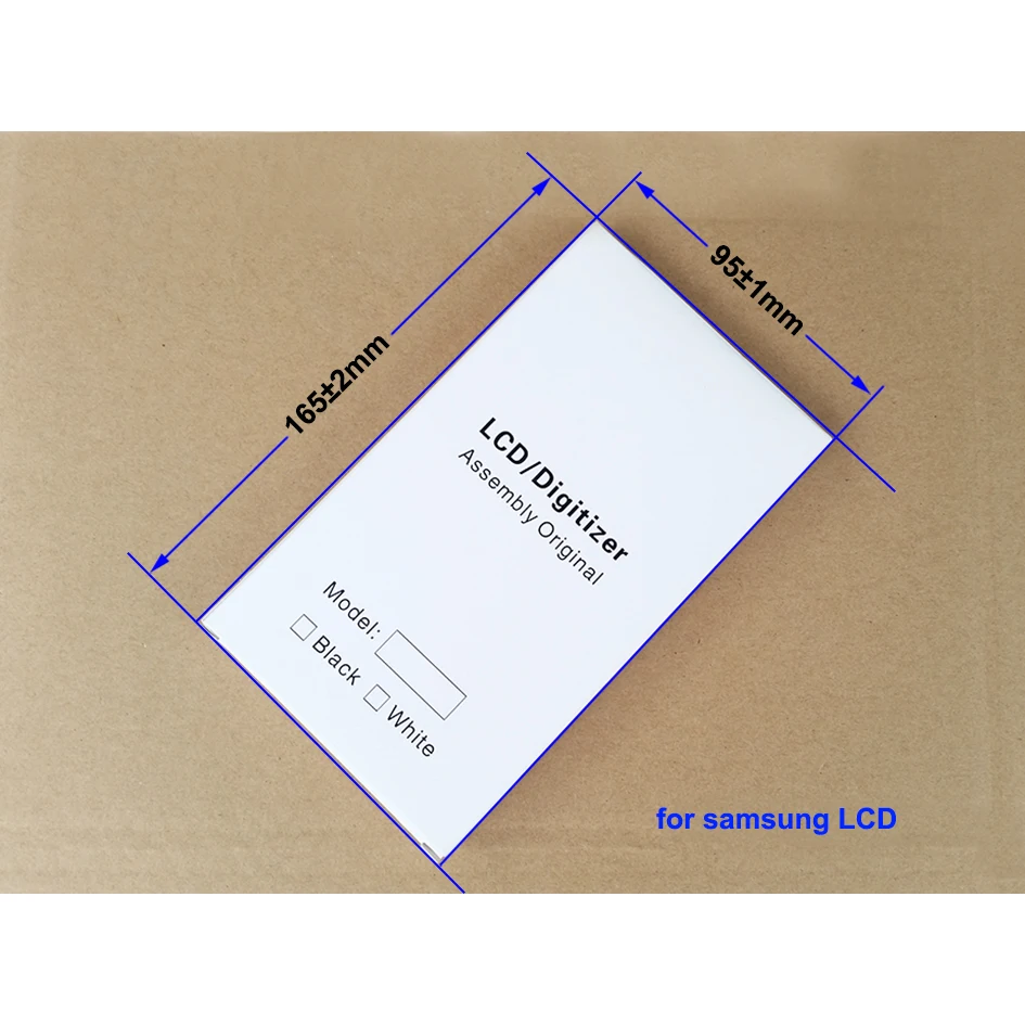 

165 x 95 x 13mm Wihte Paper Box + EVA Case for Samsung Universal LCD Screen Digitizer Full Protective Packing Package 100sets