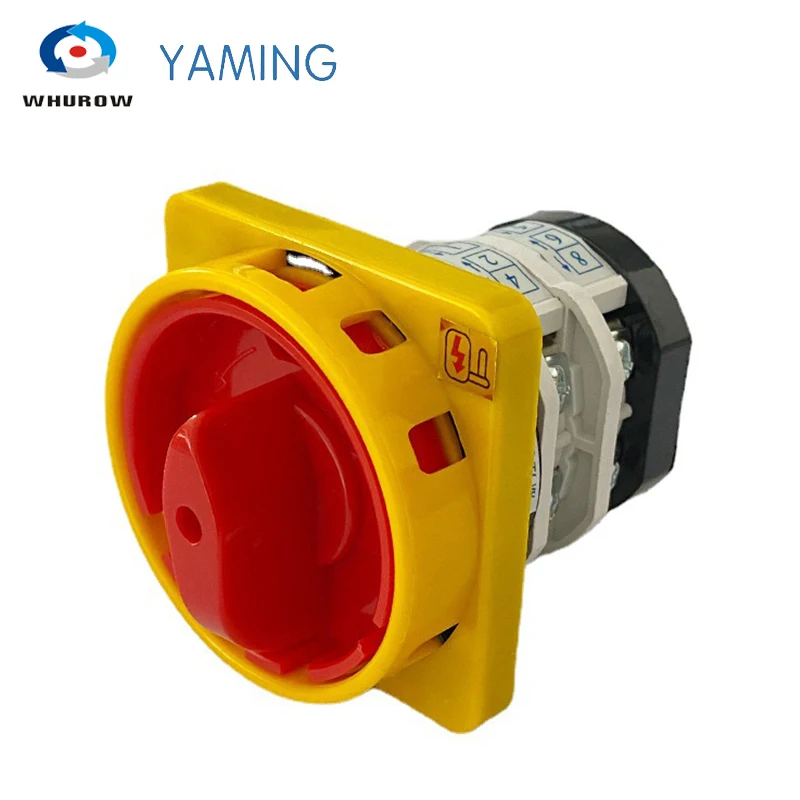 

Electrical Changeover Cam Switch YMZ12-32/2GS With Padlock Plate On-off 2 Position 2 Poles 32A 690V Interruptor Rotary Selector