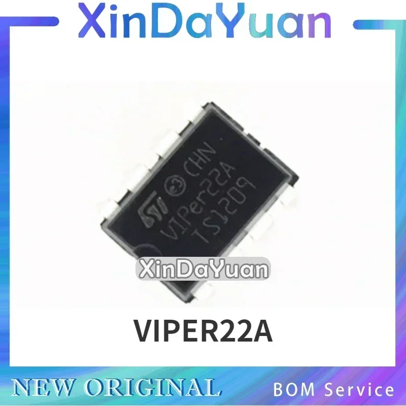 20 قطعة VIPER22A VIPER22A DIP-8 تحويل التيار الكهربائي رقاقة
