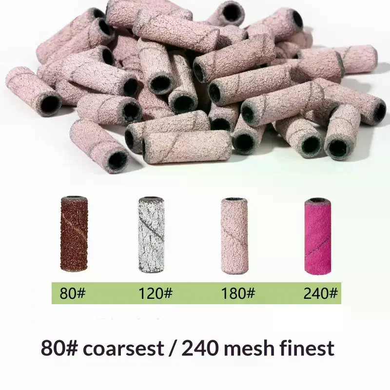 

50 шт., 3,1 мм, мини-шлифовальные ленты для ногтей, УФ-гель, акриловый лак, набор инструментов для снятия ногтей, зернистость 120/150/180/240