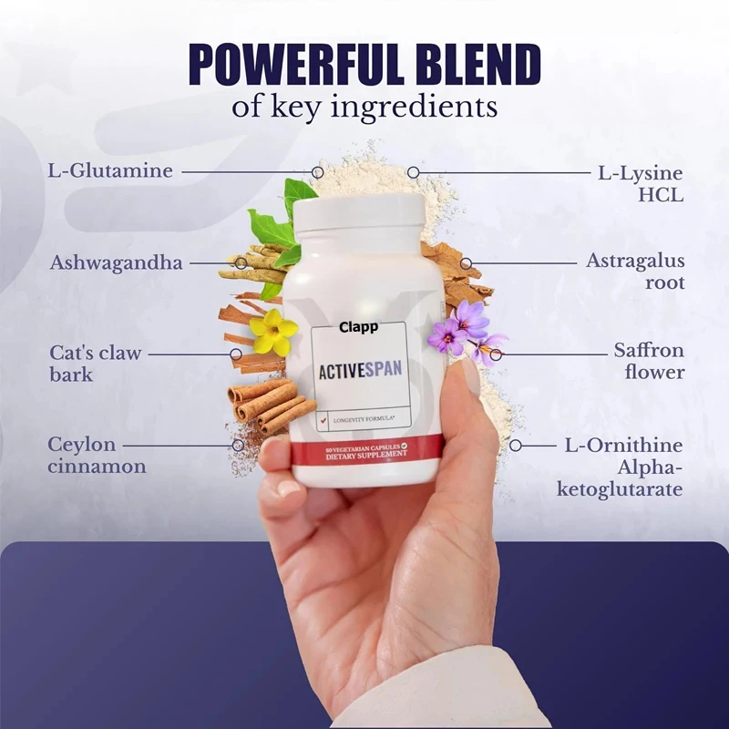 

Антивозрастная добавка, содержащая южноафриканской пьяной баклажан, кошачьей лапой и астрагал - регенерация клеток на стежке, 60 капсул