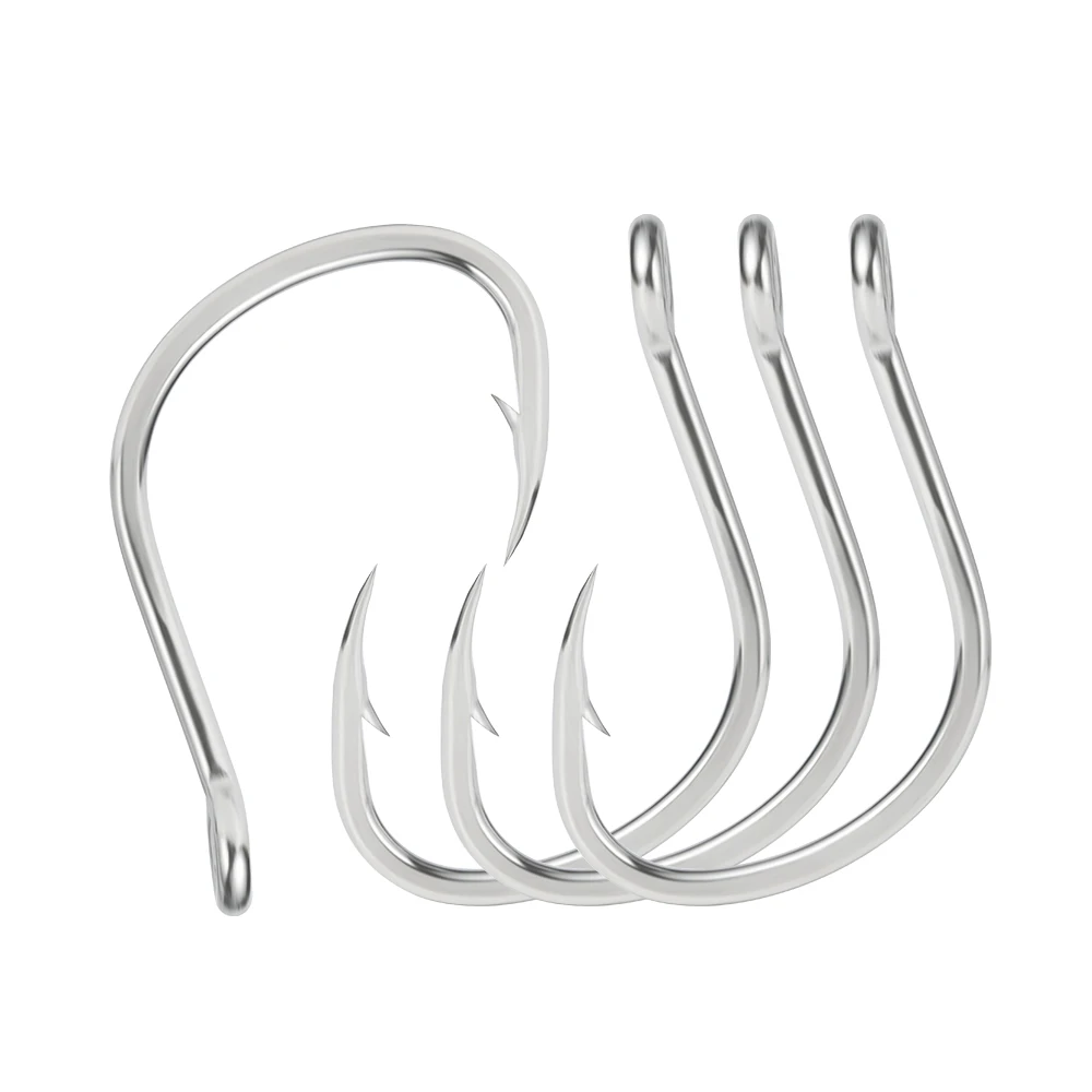 

100pcs High Carbon Steel Jigging Circle Hooks Fish Hook for Saltwater