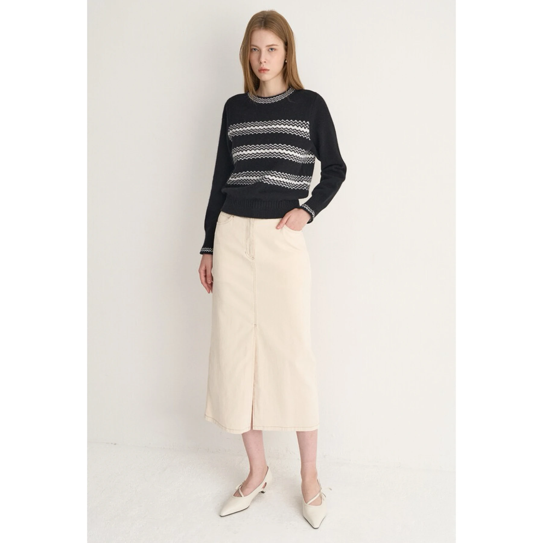 التخسيس موجة شريط متماسكة سترة مستديرة Ne الصوفية Faionable تنوعا الليمون الجبن MIN25 الشتاء تخفيف Sle طويل Sve #3